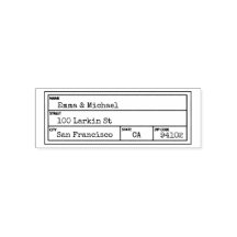 Vintage Library Return Address Label