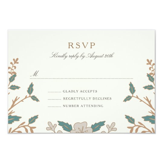 Vintage Library RSVP Card
