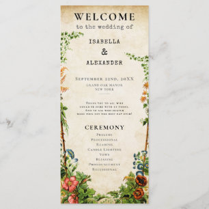 Vintage Library Storybook Elegant Garden Program