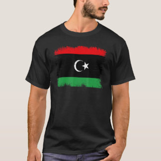 Vintage Libya Flag Libyan Independence Day T-Shirt