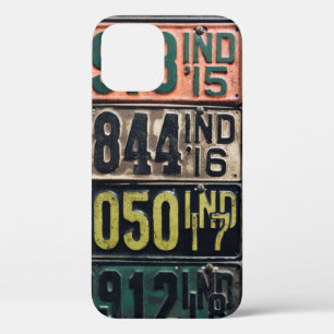 Vintage License Plates iPhone 12 Case