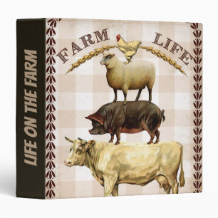 Vintage life on the farm add binder