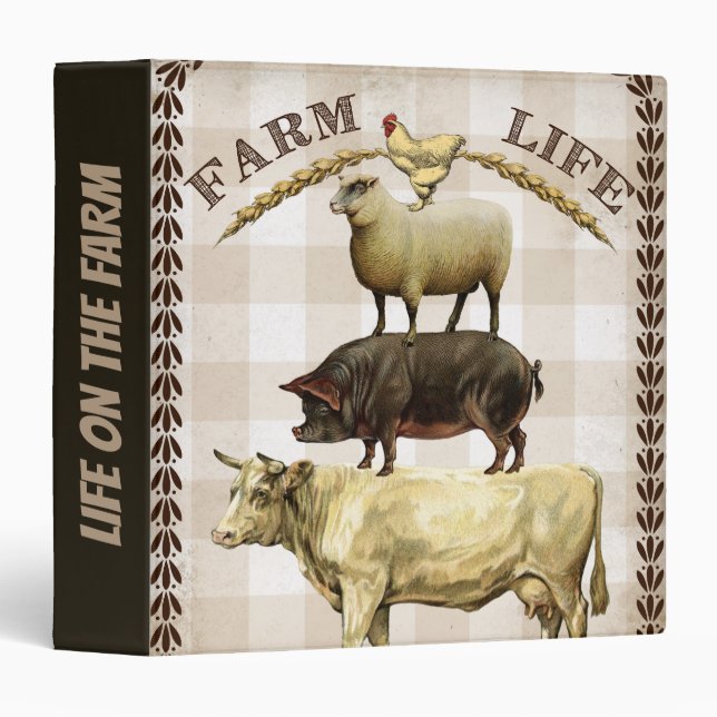 Vintage life on the farm add binder (Front/Spine)
