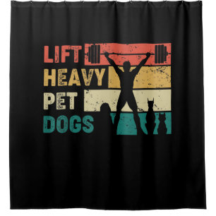 Vintage Lift Heavy Pet Dogs Funny Fitness