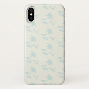 Vintage Light Blue Floral Pattern Case-Mate iPhone Case