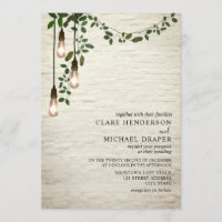 Vintage Light Bulb Botanical Garland Wedding