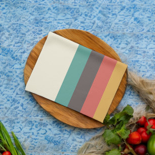 Vintage light colour stripes kitchen towel