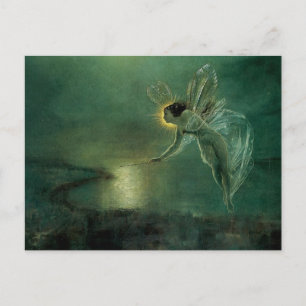 Vintage Light Fairy Postcard