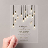 Vintage Lightbulbs Wedding