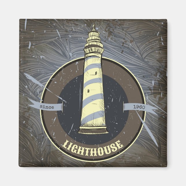 Vintage Lighthouse | 1960 Magnet (Front)