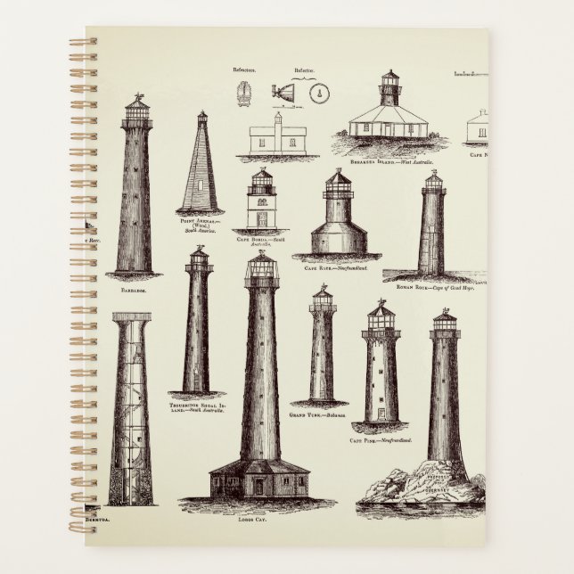 Vintage Lighthouse Collection Planner (Front)