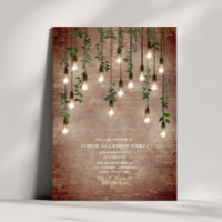 Vintage Lights Brick Botanical Generic Party