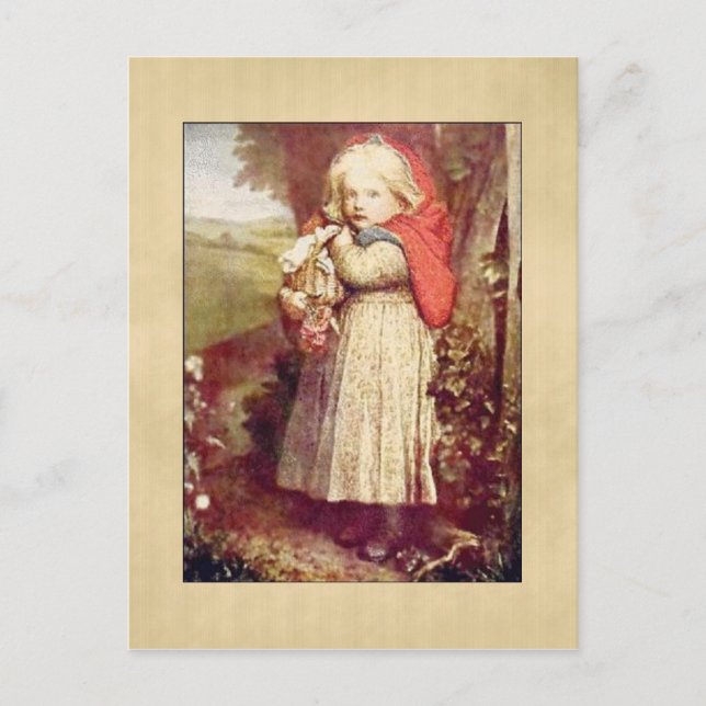 Vintage Lil Red Riding Hood Postcard (Front)