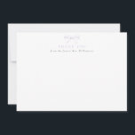 Vintage Lilac Bow Future Mrs Bridal Shower Thank You Card<br><div class="desc">Vintage Lilac Bow Future Mrs Bridal Shower Thank You Card. Also makes a great engagement gift.</div>