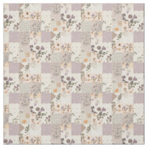 Vintage Lilac Patchwork Quilt Cottagecore