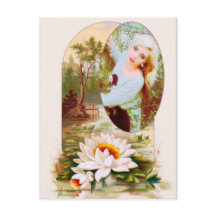 Vintage Lilly Pads Flower Frame for any Photo