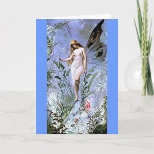 Vintage Lily Fairy Card
