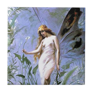 Vintage Lily Fairy Tile