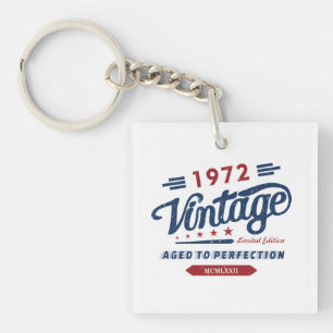 Vintage Limited Edition 1972 Aged To Perfection Keychain