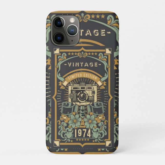 Vintage Limited Edition 1974 Case-Mate iPhone Case (Back)