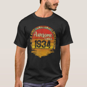 Vintage Limited Edition Awesome Since 1934 88Th Bi T-Shirt