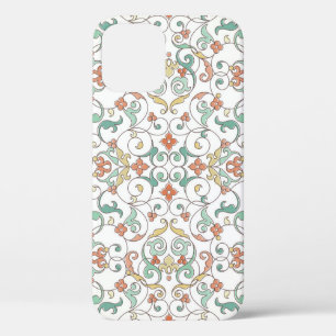 Vintage Line Art Eastern Ornament iPhone 12 Case