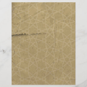 Vintage Linen Stars Paper Letterhead