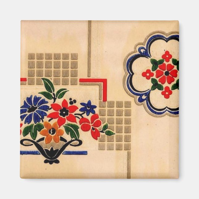 Vintage Linoleum Magnet (Front)