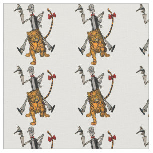Vintage Lion and TinMan From Oz Fabric