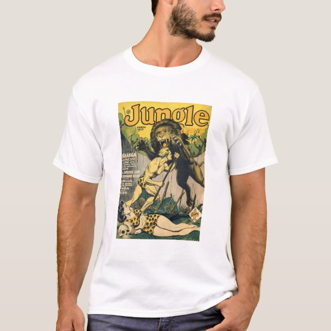 Vintage Lion Comic Book T-Shirt (Front)