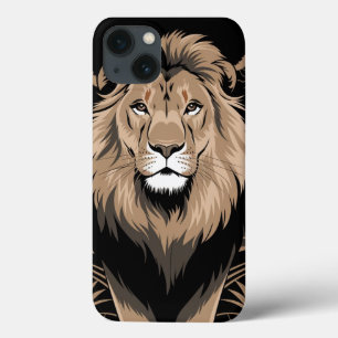 Vintage Lion Portrait iPhone 13 Case