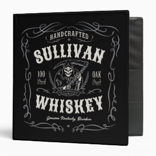 Vintage Liquor ADD NAME Old Grim Reaper Whiskey Binder