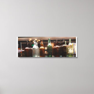 Vintage Liquor Bottles Canvas