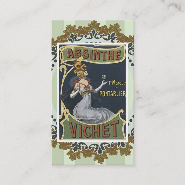 Vintage Liquor Business Card (Front)