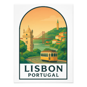 Vintage Lisbon Portugal – Retro Travel City Photo Print