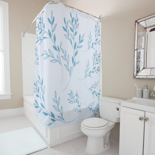 Vintage Little Blue Leaves Botanical  (In Situ)