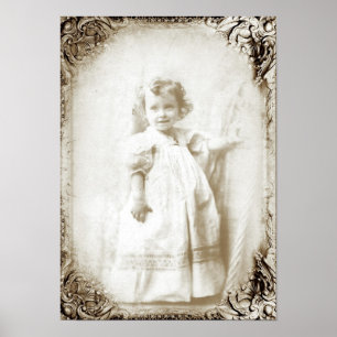 Vintage Little Girl 2 Poster