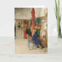 Vintage Little Girl at Spinning Wheel