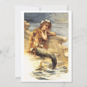 Vintage Little Mermaid  Card