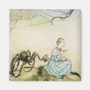 Vintage Little Miss Muffet by Arthur Rackham Magnet