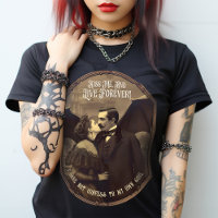 Vintage Live Forever Gothic Lovers Vampire Kiss