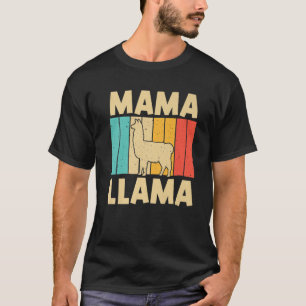 Vintage Llama Design Mom Grandma Women Alpaca Anim T-Shirt