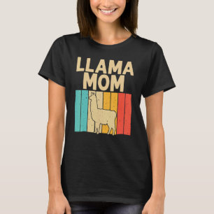 Vintage Llama Mom Grandma Women Alpaca Animal T-Shirt