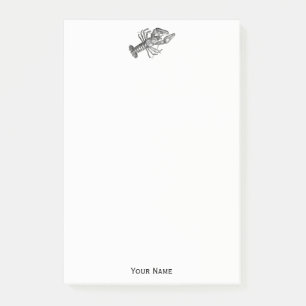 Vintage Lobster #1 Drawing Post-it Notes