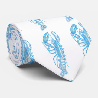 Vintage Lobster blue Tie