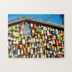 Vintage Lobster Buoys Jigsaw Puzzle