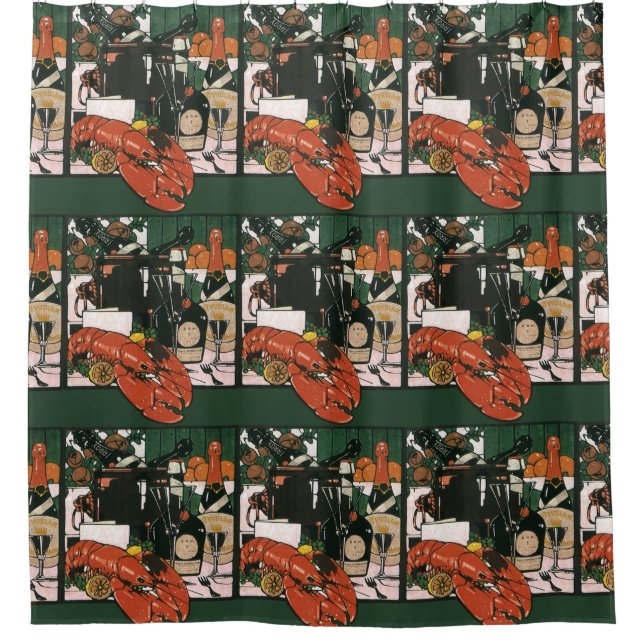 Vintage Lobster Champagne, Fancy Elegant Party (Front)