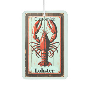 Vintage Lobster Sign Thunder_Cove Air Freshener