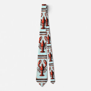 Vintage Lobster Sign Thunder_Cove Tie