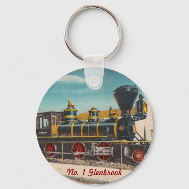 Vintage Locomotive Keychain (Front)